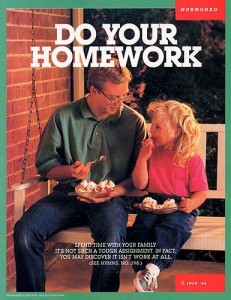 Mormon teens learn to be parents and spouses by spending time with their families.